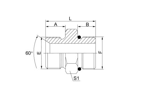 英管外螺纹60°内锥或六角端面用组合垫密封/美制SAE外螺纹带O形圈轻系列ISO 11926-3